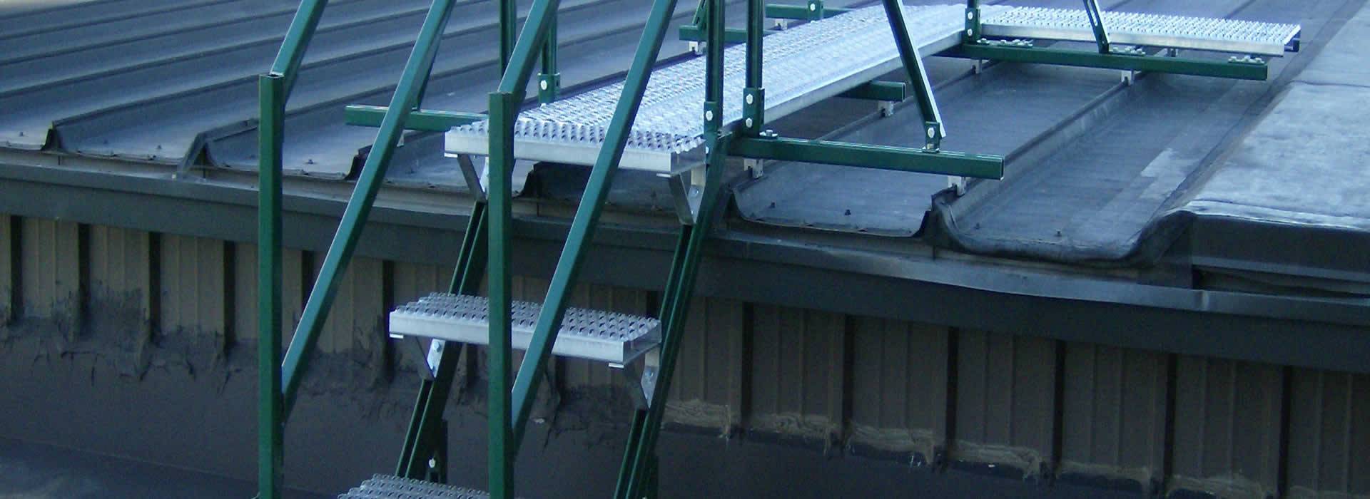 Diamond-Strut safety grating used as rooftop safety grating to resist any falls.